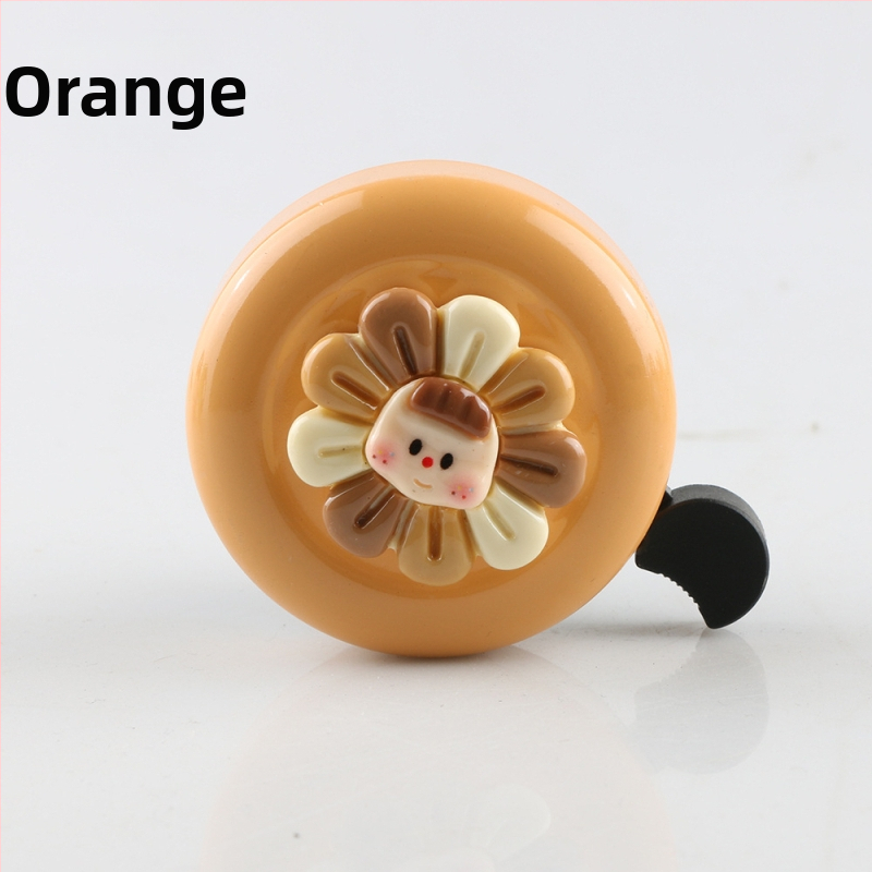 Slnečnicový detský zvonček na bicykel – Značka KUTUDAKE, Model Sunflower, Materiál: plast a hliník, Balenie: Taška