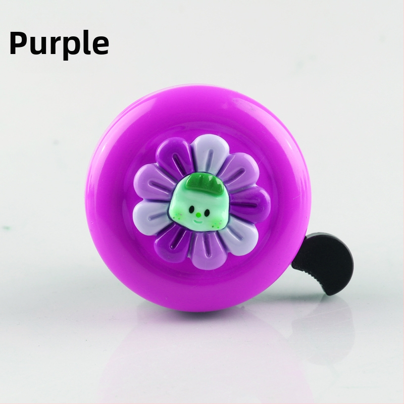 Slnečnicový detský zvonček na bicykel – Značka KUTUDAKE, Model Sunflower, Materiál: plast a hliník, Balenie: Taška