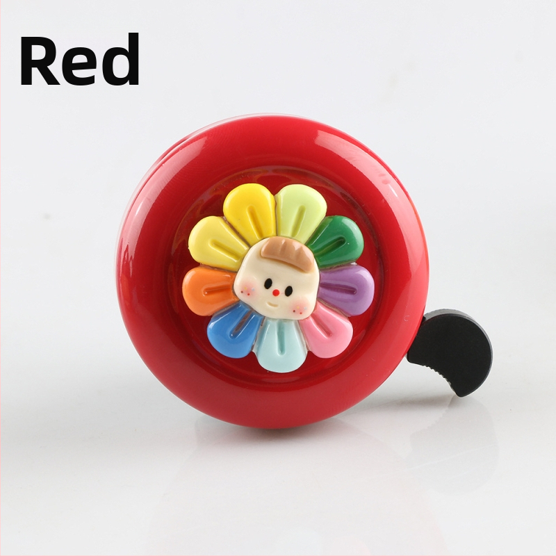 Slnečnicový detský zvonček na bicykel – Značka KUTUDAKE, Model Sunflower, Materiál: plast a hliník, Balenie: Taška