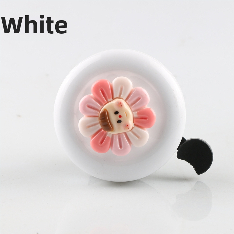 Slnečnicový detský zvonček na bicykel – Značka KUTUDAKE, Model Sunflower, Materiál: plast a hliník, Balenie: Taška