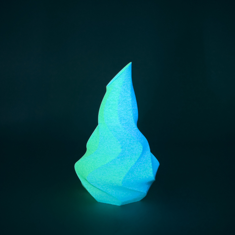 PLA filament za 3D ispis s fosforirajućim efektom — kružno presjek, standardna PLA gustoća, brend Tuosen 3D / Sunsenkj, prilagodljivo pakiranje