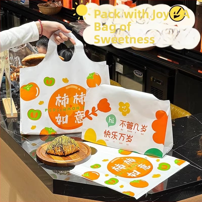 Sac de ambalare prăjituri (PE, personalizabil, logo imprimat) — Brand: Hongyi Plastic Industry