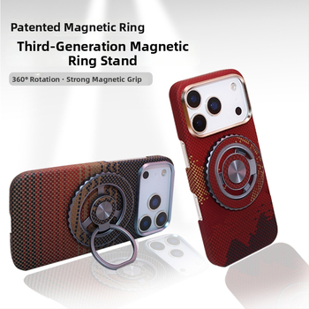 Magnetski držač za telefon s držačem prstena, kompatibilan s Apple, Huawei i Xiaomi, rotira 360°