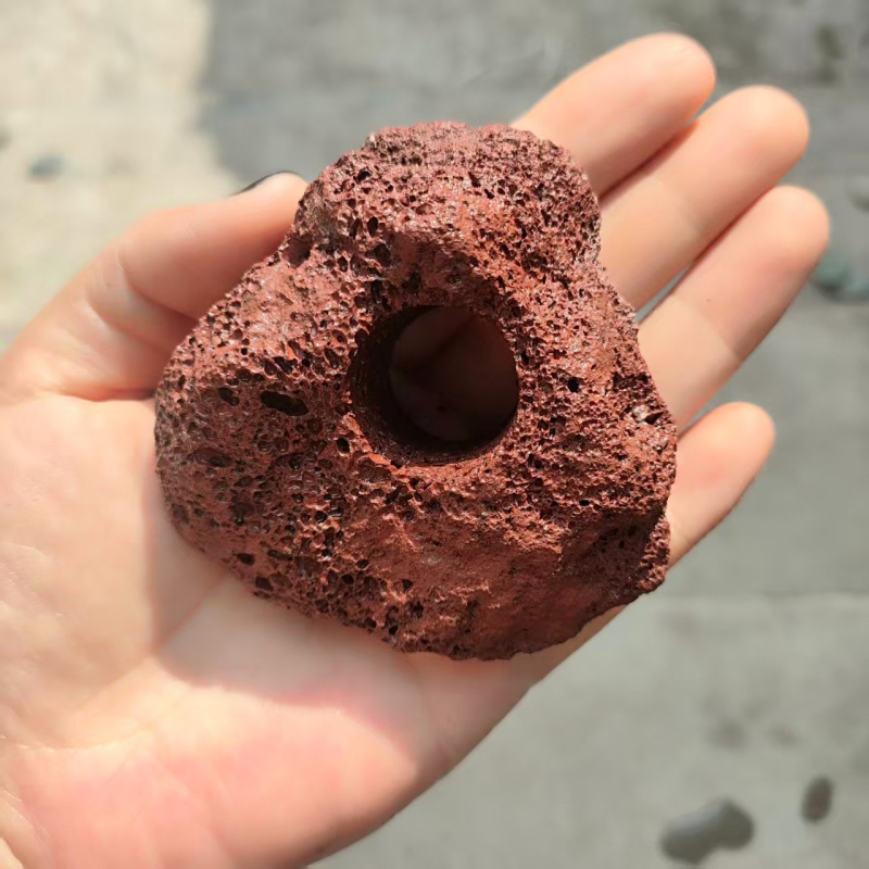 Akvareumski alat za uređenje krajolika od vulkanskog kamena, okruglog dizajna, za sadnju biljaka u akvariju; težina 5 kg.
