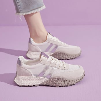 Ženske casual mrežaste tenisice, prozračni gornji dio, vezanje sprijeda, niski profil, plastična potplat