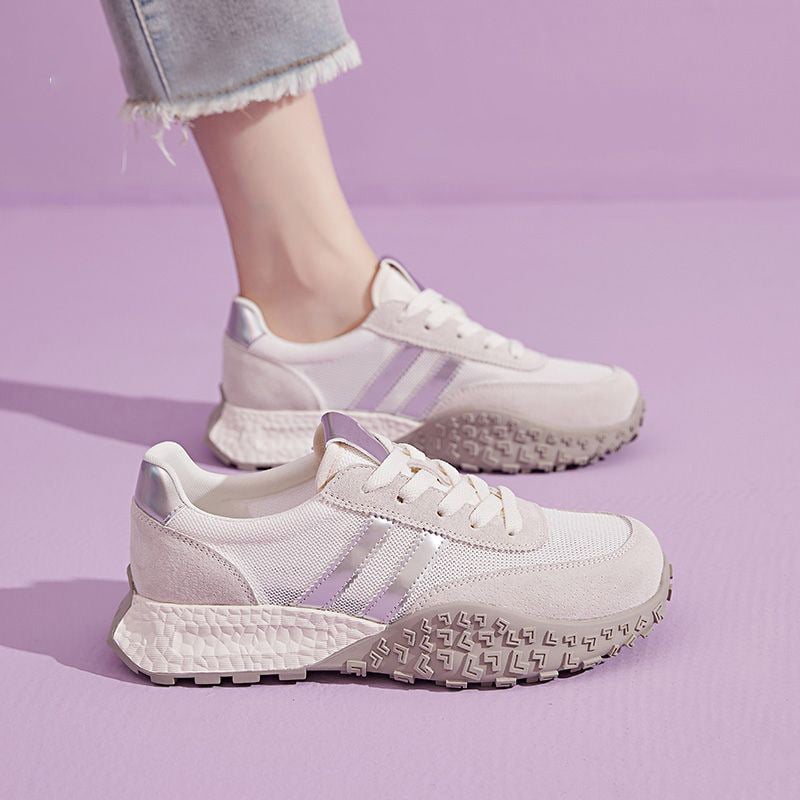 Ženske casual mrežaste tenisice, prozračni gornji dio, vezanje sprijeda, niski profil, plastična potplat