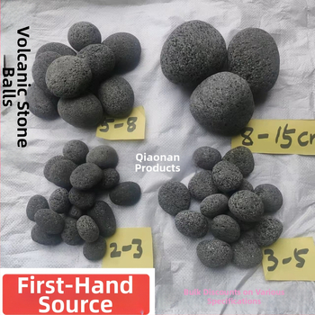 Вулканична каменна топка за декоративно озеленяване, естествена форма, огнеустойчив материал