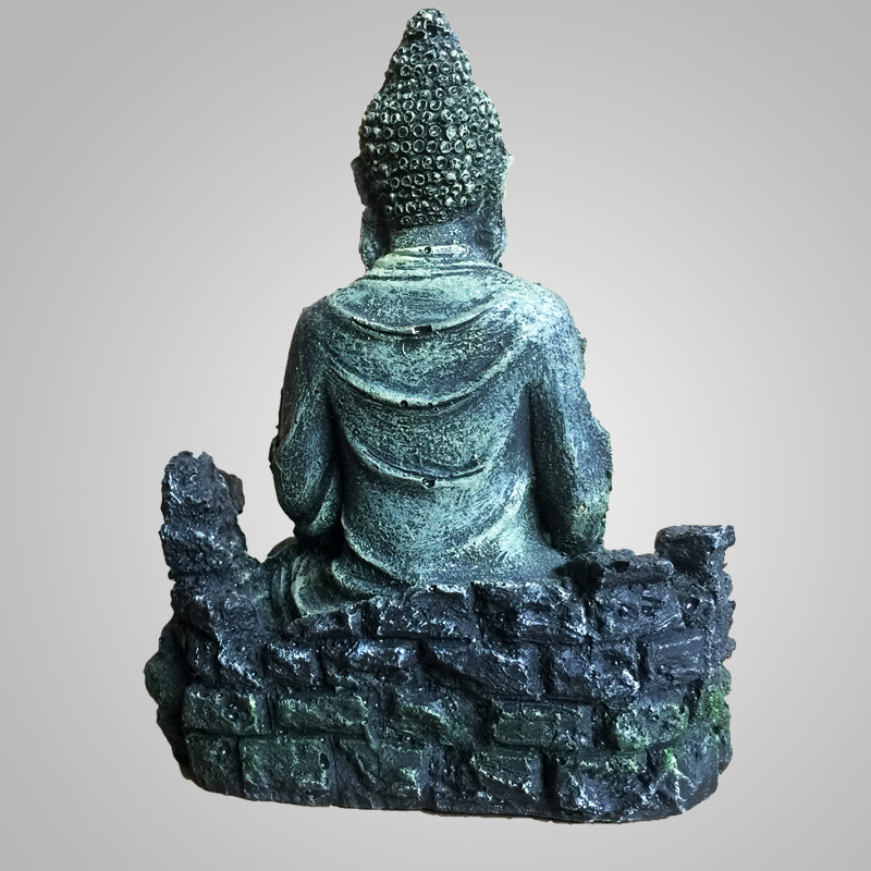 Ukras za akvarij: Buddha statue od smole za pejzažni dizajn akvarija, antikni stil, podrijetlo Guangdong, težina 300 g