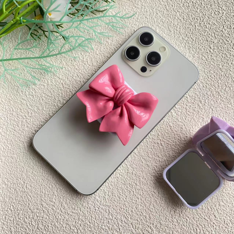 Držač za telefon s prstenom, plastičan, crtani stil, mogućnost prilagodbe