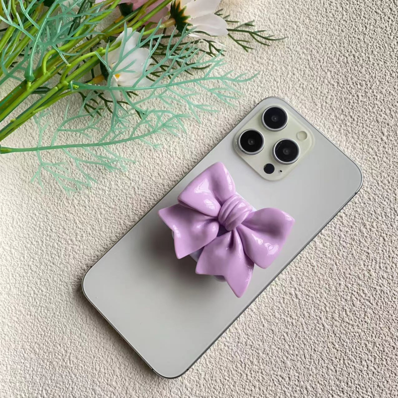 Držač za telefon s prstenom, plastičan, crtani stil, mogućnost prilagodbe