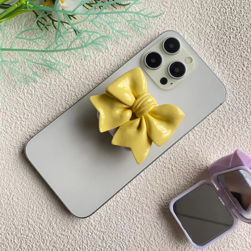Držač za telefon s prstenom, plastičan, crtani stil, mogućnost prilagodbe