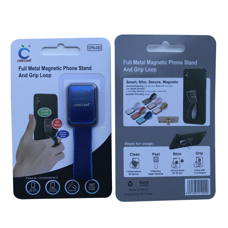 cmzwt Držač prstena za telefon CPS-033 – ABS + najlonska traka + nehrđajući čelik, univerzalno