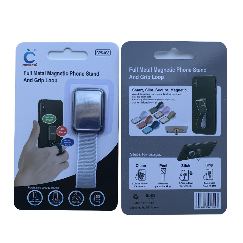 cmzwt Držač prstena za telefon CPS-033 – ABS + najlonska traka + nehrđajući čelik, univerzalno