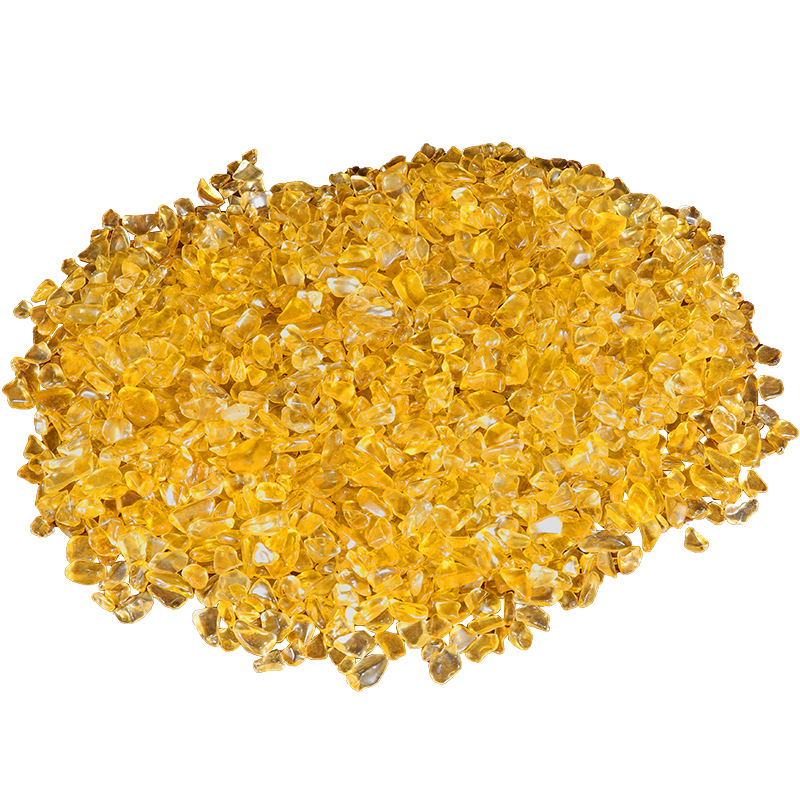 Geometrijski kristalni šljunak od citrina za akvarij i ukras lonaca, kineski stil