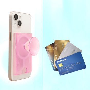 Držač u prstenu za telefon s magnetskim držačem kartica, PC materijal, univerzalna kompatibilnost s iPhone 15 MagSafe