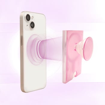 Držač u prstenu za telefon s magnetskim držačem kartica, PC materijal, univerzalna kompatibilnost s iPhone 15 MagSafe