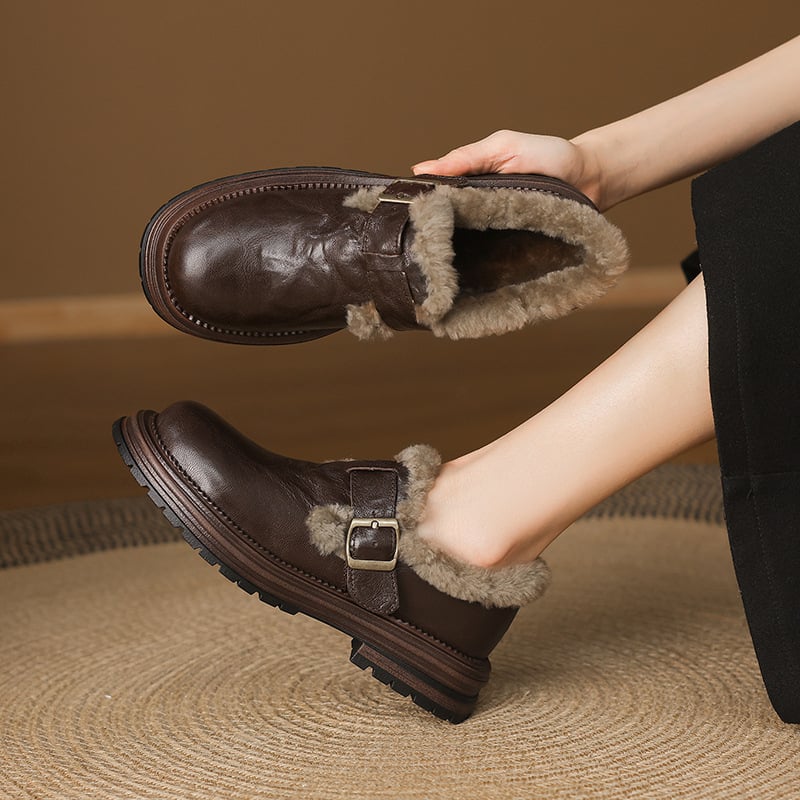 Ženske loaferice s gornjim dijelom od mikrovlaknaste kože, unutarnja pamuk, gumeni potplat, kopča, niski pet 1-3 cm