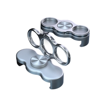 Telefon tartó gyűrűvel, 360° forgás, összecsukható állvány, cinkötvözet, egyedi logó