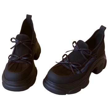 Ženske loaferice s povećanjem visine, 3-5 cm, okrugli vrh, platnena gornja, PU ulošak, gumena potplat