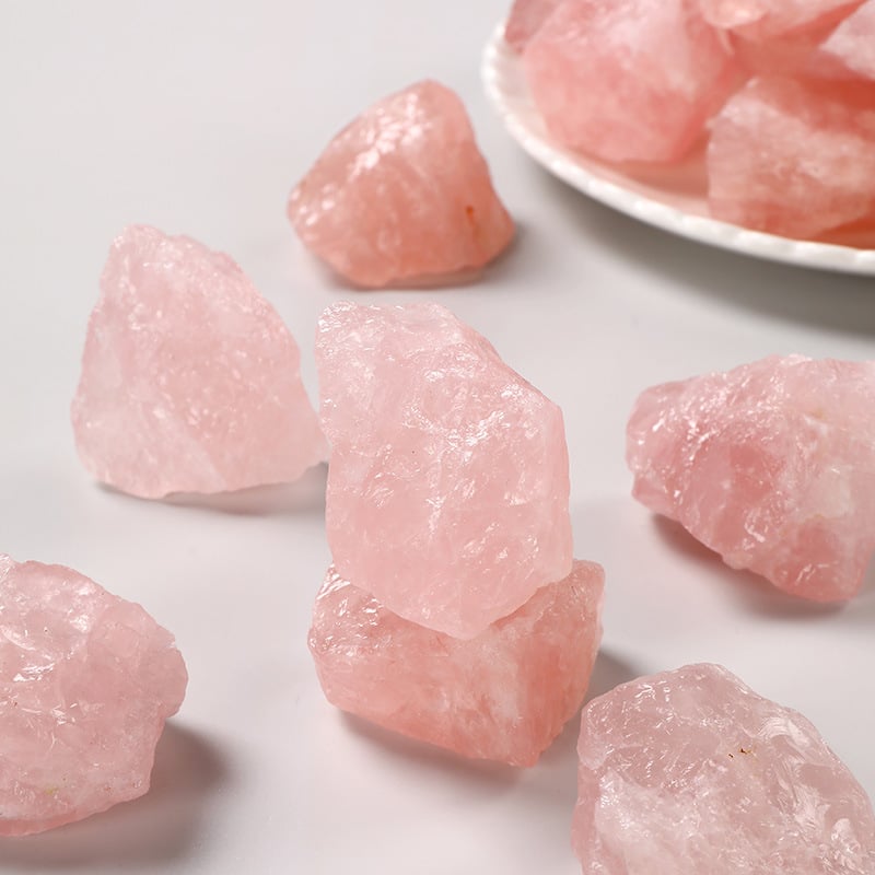 Prirodni ružičasti kristal – izvorni kamen za unutarnju dekoraciju, Crystal DIY pejzaži, akvarij i posuda za biljke, mineralni kamen soli