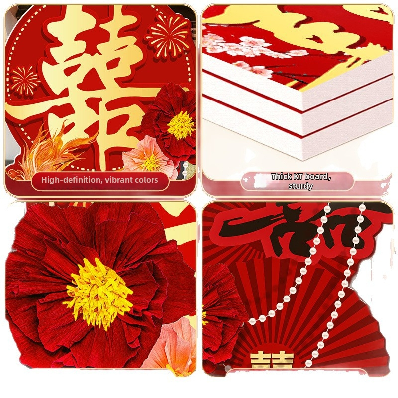 Kapija kineskog stila za svadbenu aleju – ukrašavanje vanjskog dvorišta, KT ploča materijal