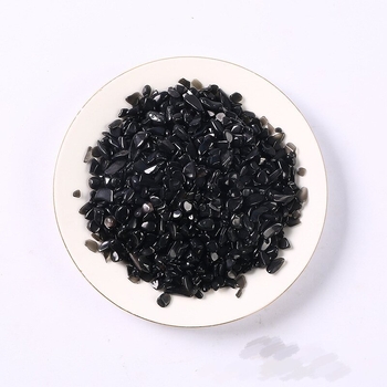 Obsidijan kristalni šljunak – dekor za akvarij i krajolik; Materijal: obsidijan; Kod proizvoda: Obsidian gravel; Pakiranje: PP vrećica; Stil: moderni minimalistički