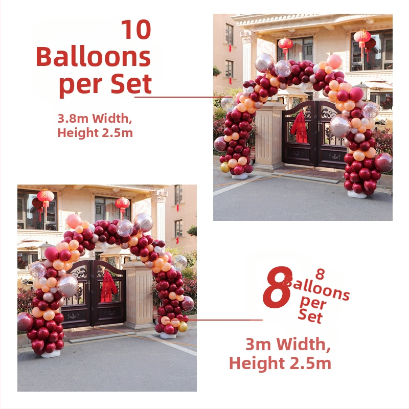 Balon arka za vjenčanje — vjenčana dekoracija, materijal aluminijska folija, kružni oblik, balon igračka