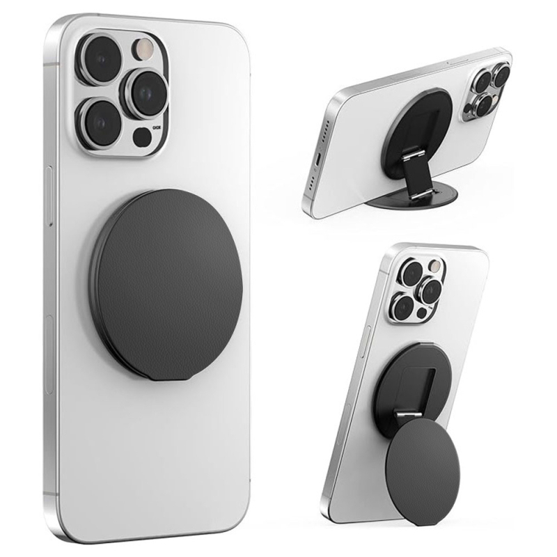 Držač za telefon s prstenom - 360° rotirajući i sklopivi, kompatibilan s iPhone 17, MagSafe magnetski prsten, aluminijska legura, mogućnost prilagođavanja