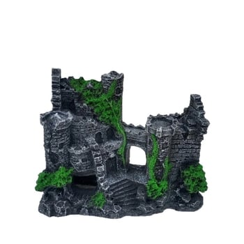 Аквариумна декоративна смола: пещера за риби и скариди, ландшафтна каменна декорация — Китай произход, 80 бр в кутия, тегло 400 g