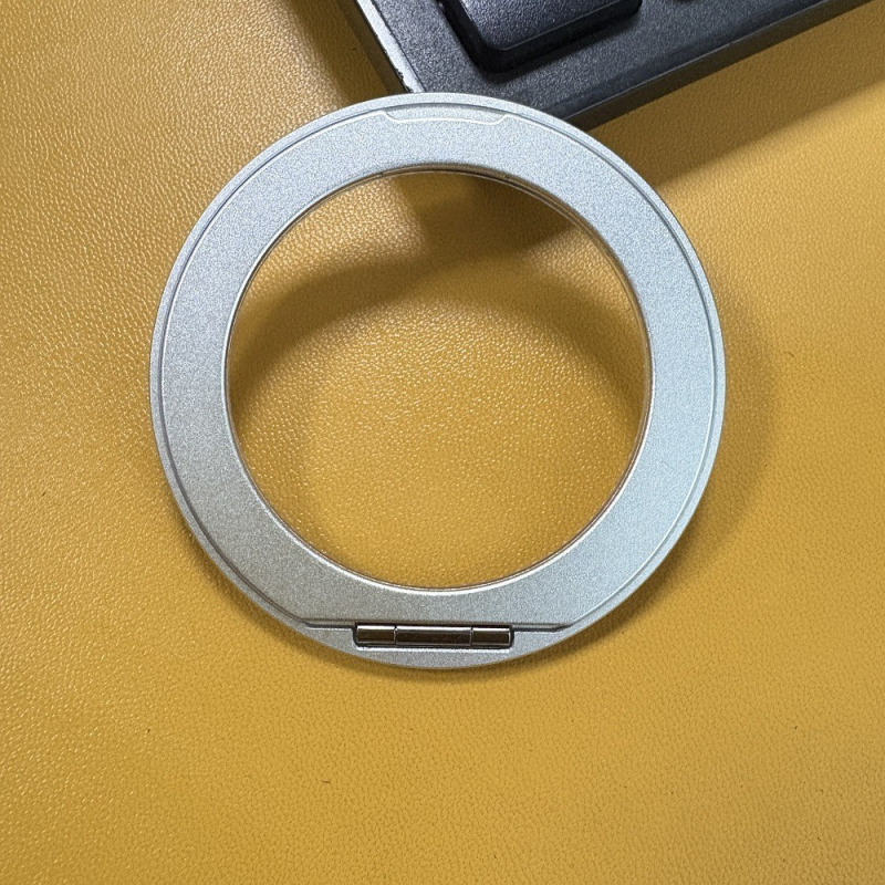 Magnetický držák na prsten na zadnej strane telefónu, 360° otáčanie, kruhová magnetická podpora, hliníková zliatina, kompatibilné s MagSafe a Huawei obaly