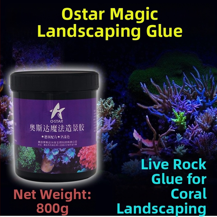 Акваскейпинг лепило за морски аквариум – на основа смола, за живи камъни и корали, пакет в торбичка