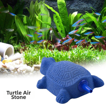 Аквариумен аеростон с форма на костенурка, керамичен, 66 г, опаковка 50, за кислородиране на аквариума