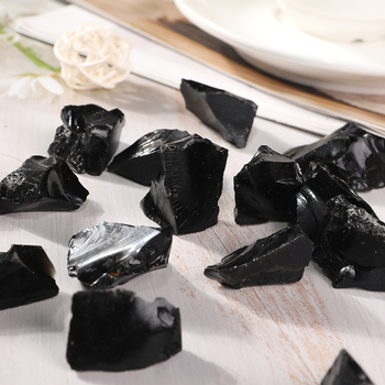 Obsidijan kristal sirovi kamen za aromaterapiju i difuzor, ukras za akvarij i lonac, kristalni umjetnički predmet