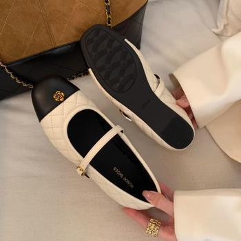 Ženske Mary Jane cipele s ugrađenim povećanjem visine, okrugli vrh, gornji dio od mikrovlakana, niski potpetica ispod 3 cm, jednostavno obuvanje