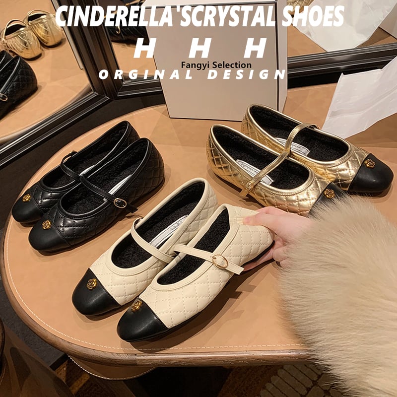 Ženske Mary Jane cipele s ugrađenim povećanjem visine, okrugli vrh, gornji dio od mikrovlakana, niski potpetica ispod 3 cm, jednostavno obuvanje