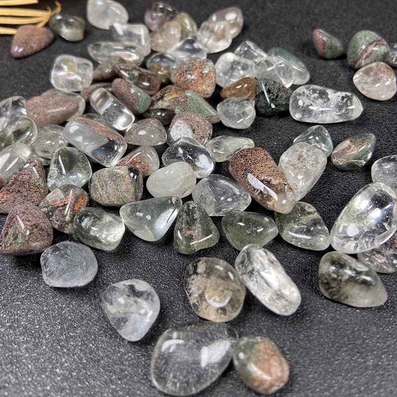 Prirodni zeleni fantom kvarc šljunak, mali kamenčići za akvarij i kućnu dekoraciju