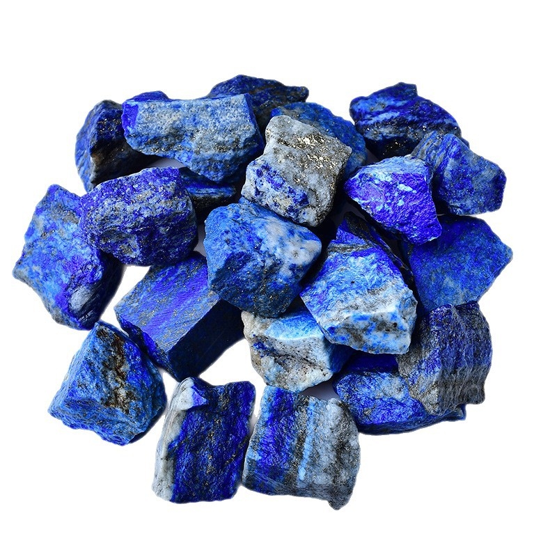 Lapis lazuli sirovi kamen – prirodni kamen za ukras akvarija i krajolja, pogodan za dar, moderan minimalistički stil
