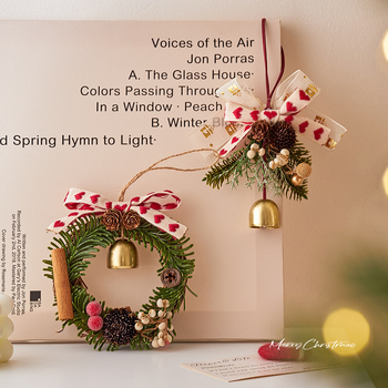 Висяща коледна висулка: камбанка и гирлянда, стил Коледни украси, маркаRuoxi, материал: Друг