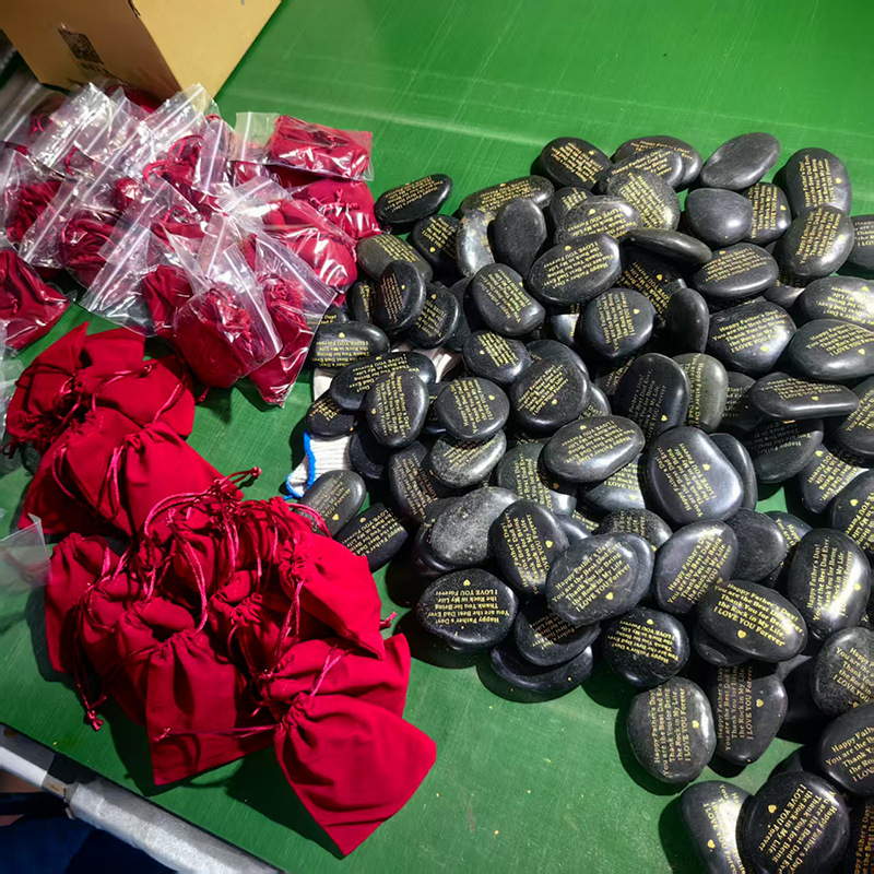 Isayning Gravirani kamenčići za lasersko graviranje – prilagođeni natpis na kamenu, suvenir, kamen za uređenje vrta, 300 g, šifra 056