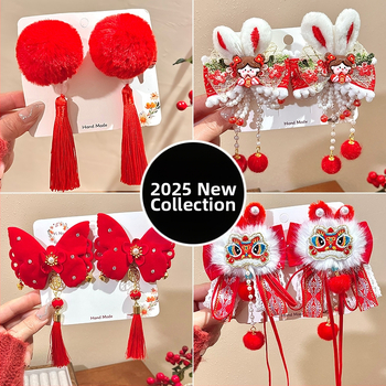 Spónka do vlasov s tvarom mašličky, textilná, ručne vyrobená, bočná sponka, pre deti, vintage štýl