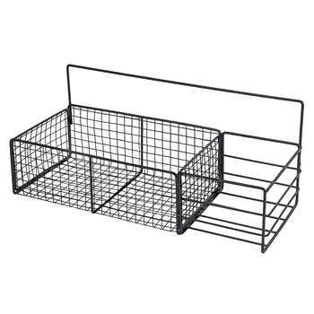 Željezni zidni rega za pohranu — bez bušenja, organizator za kupaonicu i kuhinju, 1 polic, moderan minimalistički stil