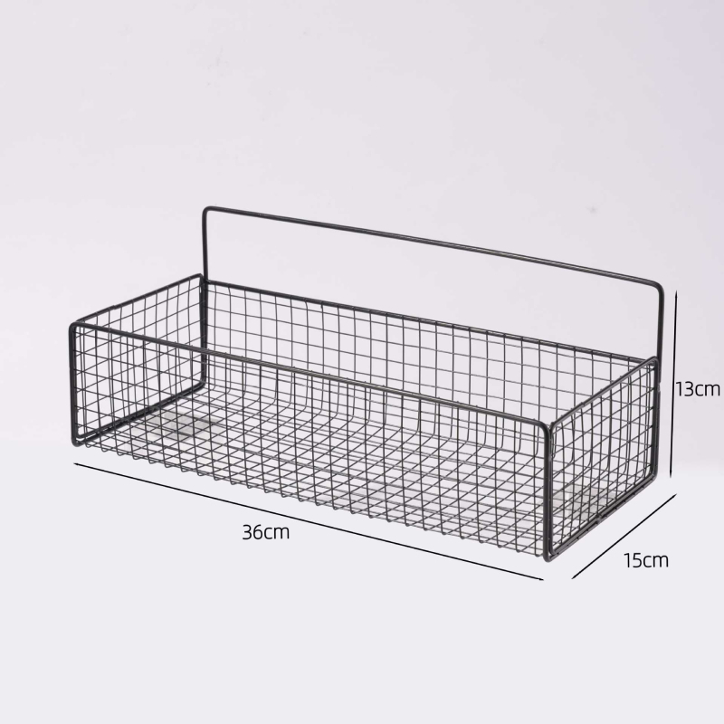 Željezni zidni rega za pohranu — bez bušenja, organizator za kupaonicu i kuhinju, 1 polic, moderan minimalistički stil