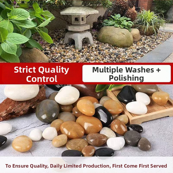 Rain Flower Stone Pebbles за озеленяване – камък, камъни за озеленяване, външна настилка и декорация за аквариум