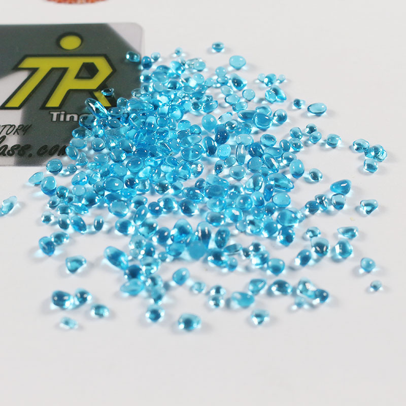 Staklene perle za ukrašavanje bazena, 1 kg, kutija od 25 kg, Tianrui brend, kamenje za krajolik