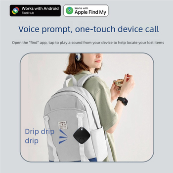 Findmy Sualio Tag Bluetooth tracker, ABS kućište, 210mAh baterija, domet 20m, za iOS i Android