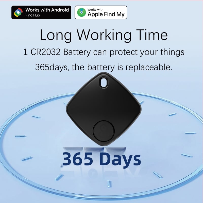 Findmy Sualio Tag Bluetooth tracker, ABS kućište, 210mAh baterija, domet 20m, za iOS i Android