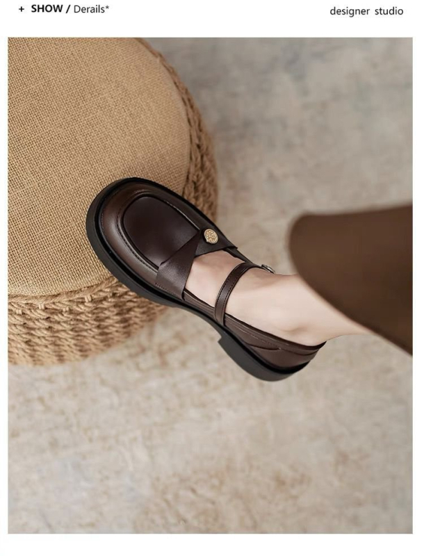 Ženske slip-on loafers, casual, PU gornji dio, zaobljeni nos, niski potplat 1–3 cm, gumeni đon, pogodne za proljeće i jesen