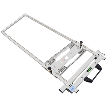 Alat za rezanje i obradu drvenih ploča s prijenosnom pilom i podrškom za pozicioniranje