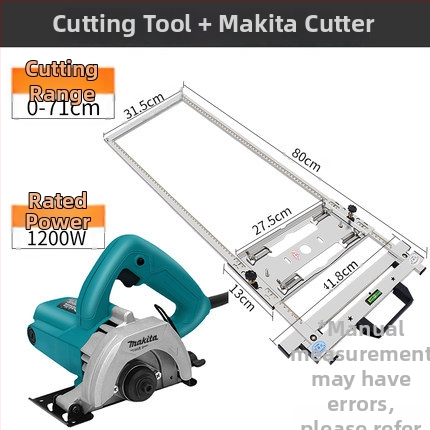 Alat za rezanje i obradu drvenih ploča s prijenosnom pilom i podrškom za pozicioniranje