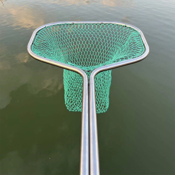 Set plasă de pescuit din oțel inoxidabil cu două țevi, design integrat îngroșat, plasă hexagonală durabilă